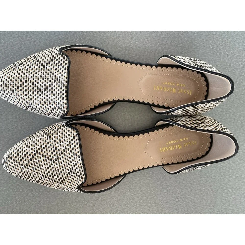 ISSAC MIZRAHI Women's Pointed Flats Size 8 Preppy Career Office Shoes - Picture 12 of 13